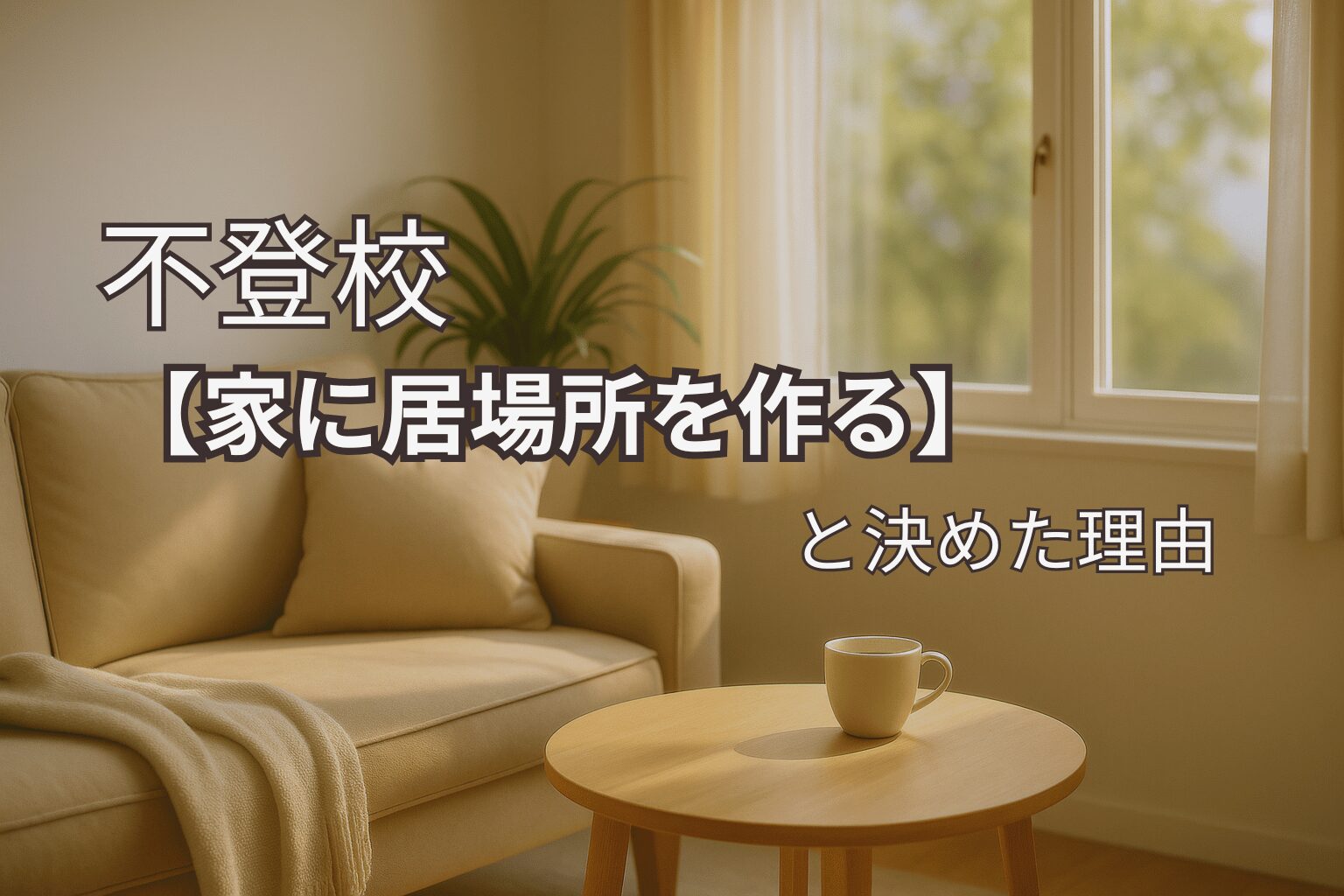 【不登校】「行かせなきゃ」と思っていた私が、やっと手放せたこと