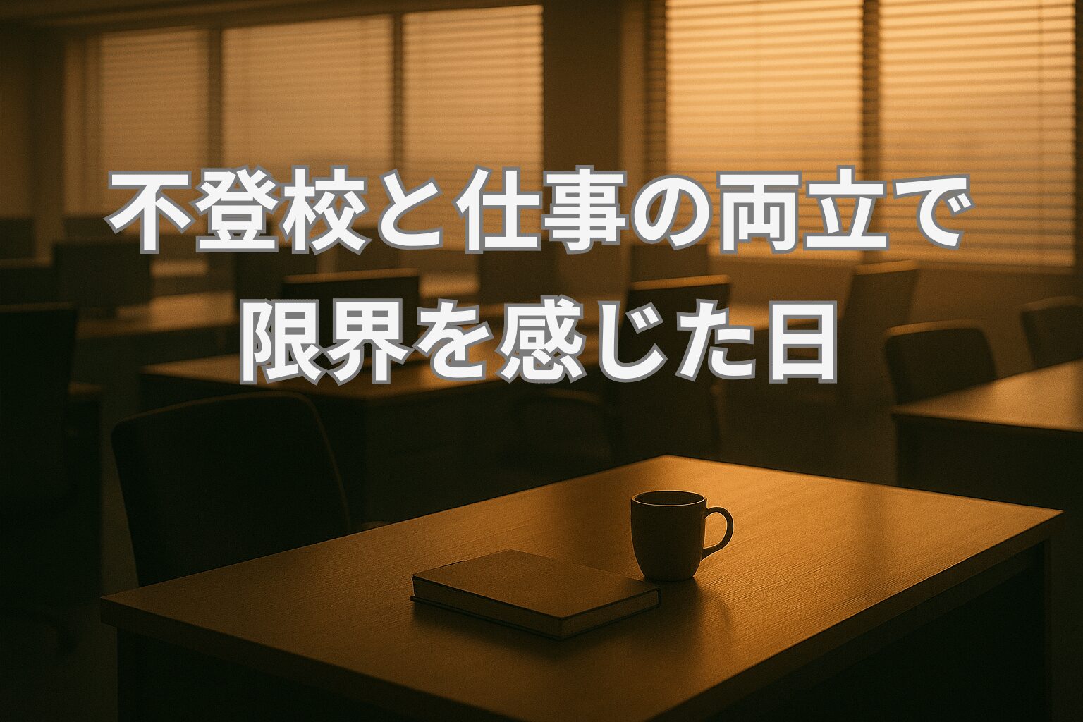 不登校の子を支えながら働く親へ｜仕事との両立で限界を感じた私が気づいたこと