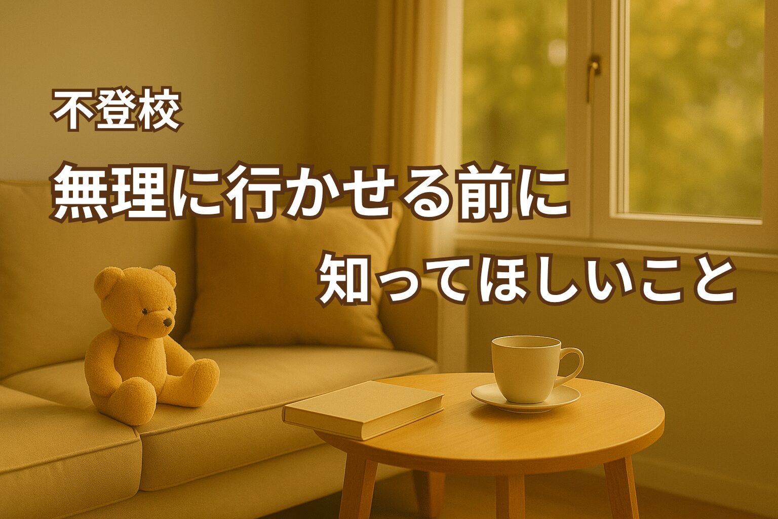 不登校の子を“無理に行かせようとした”私が後悔したこと