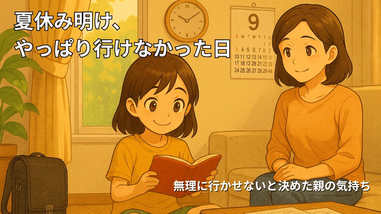 【第8話】夏休み明けに学校へ行けなかった日